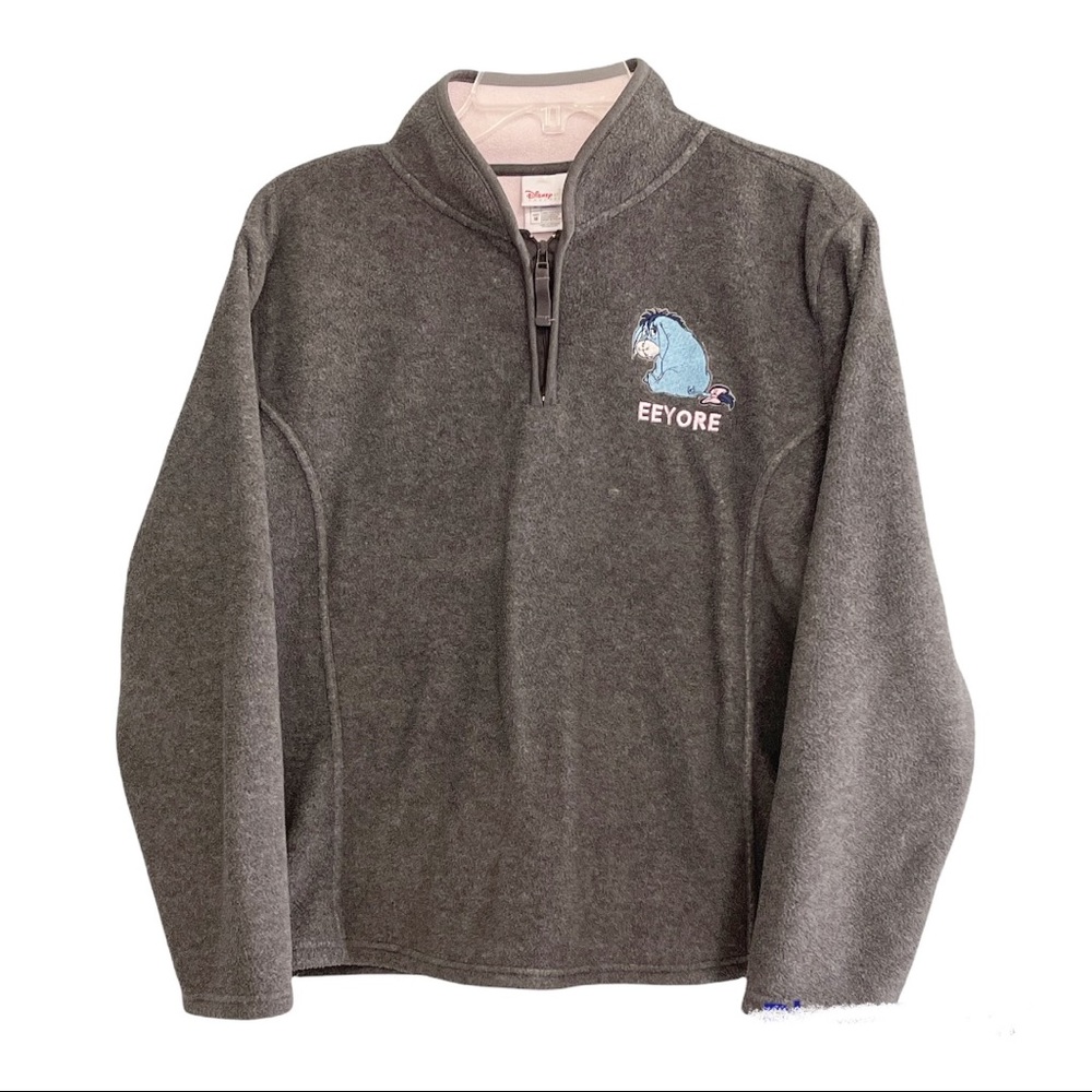 Disney store eeyore pullover fleece half zip eeyore medium